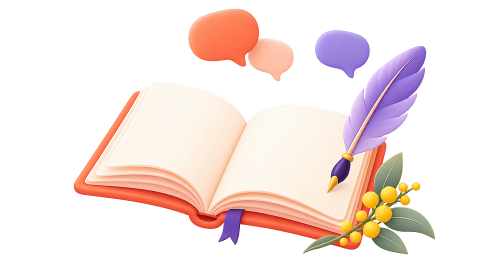 English tutoring illustration for Australian students