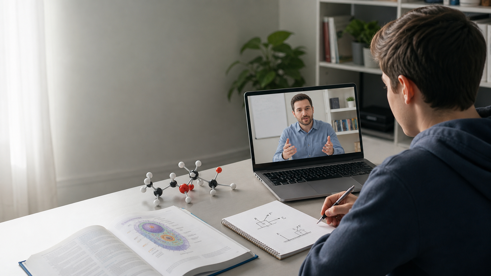 AP Physics C: Electricity & Magnetism Tutoring student learning online with a Noble Educators tutor